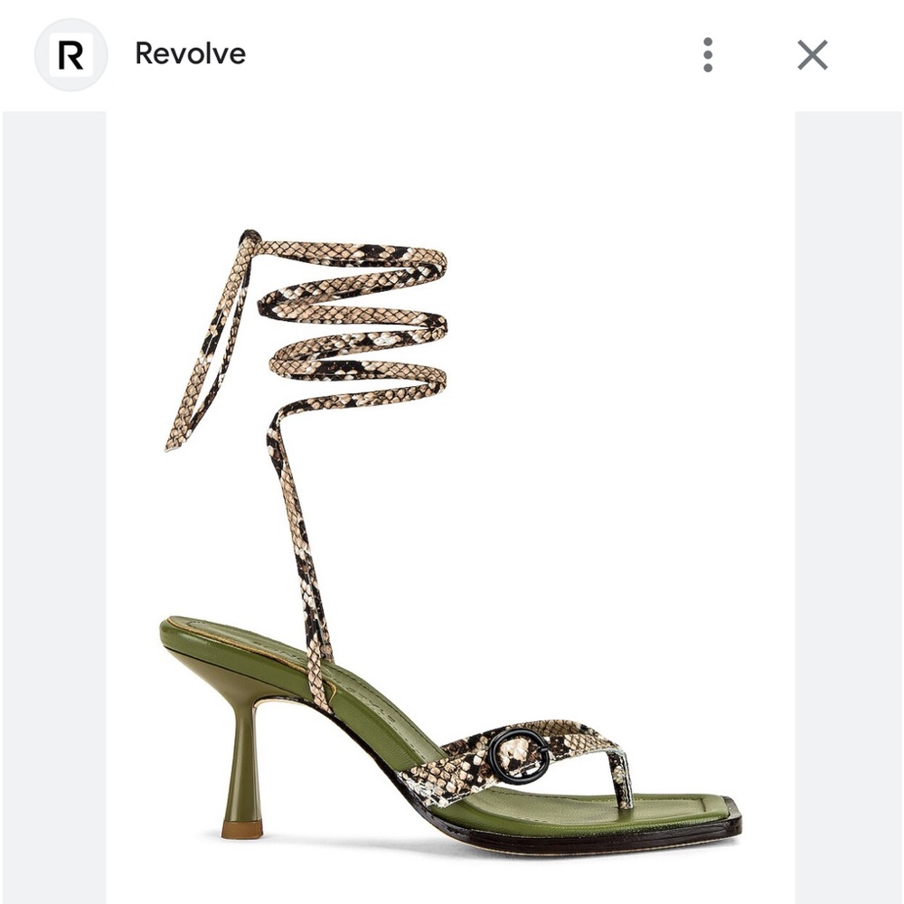 Song of Style Cleo Heel in Brown Snake